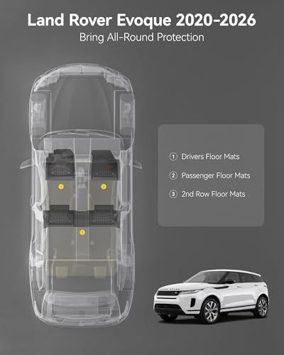 3W Floor Mats Fit for 2020-2026 Range Rover Evoque - Image 3