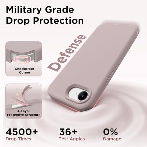 GolbinBox Magnetic for iPhone 17e/16e Case, Silicone Cover, Light Taro - Image 5