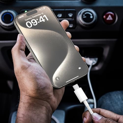 Car CarPlay Cable for iPhone 17/16/15, USB A to USB C for Carplay USBC Cord - Image 2