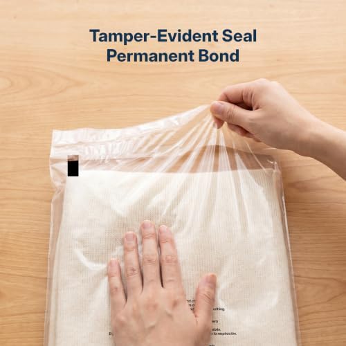14” X 20” (200 Count) Self Seal Clear Poly Bags with Suffocation Warning - Image 4