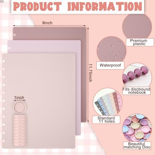 Fuutreo 8 Set Discbound Notebook Cover and Disc Set, Soft Color - Image 2