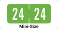 2024 Small Year Labels, Doctor Stuff 2024 Chart Stickers, Light Green Color by DoctorStuff
