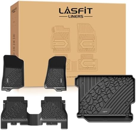LASFIT Mats for Jeep Wrangler JL 2018-2026 4 Doors Cargo Without SUBWOOFER by LASFIT