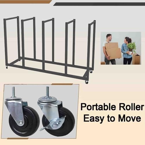 Commercial Carton Storage Rack Cartons Cart, Large Portable Cardboard Stand with Casters Wheels, for Warehouse/Shipping Station Hold Broken Down Boxes(Hold 80-110 Pcs) - Image 4