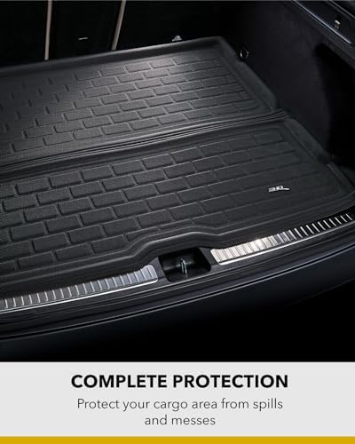 3D MAXpider Custom Fit Kagu Cargo Liner (Black) Compatible with Tesla Model Y 5-Seat 2020-2026 - Rear Lower Cargo Liner - Image 3