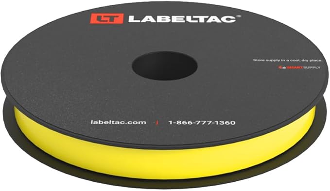 LT4/LT4P/LTPX Label Supply 0.5" x 150' Hi-Vis Yellow by LabelTac