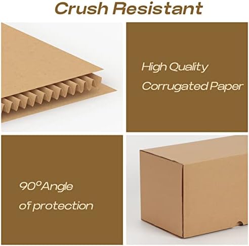 RLAVBL 11x6x6 Inches Shipping Boxes Set of 20, Brown Small Corrugated Cardboard Box, Mailer Boxes for Packing Small Business - Image 6
