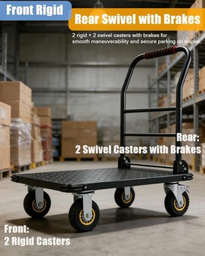 Garvee 1800LBS Platform Truck Cart, 36 "x24 Flatbed Cart - Image 3