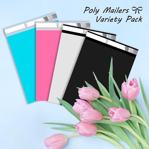 JinRuiKJ 6x9 Poly Mailers Variety Pack of 100, 25Pcs Each Color - Image 3