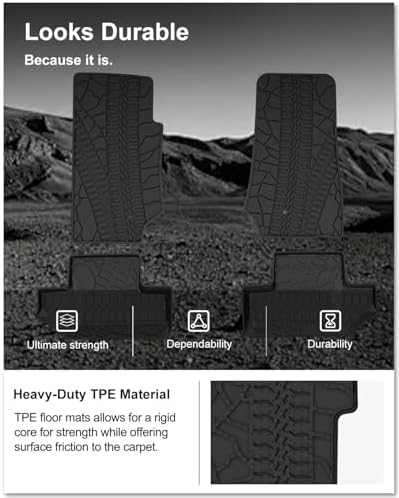Kiwi Master Floor Mats for 2007-2013 Jeep Wrangler JK 2-Door - Image 5