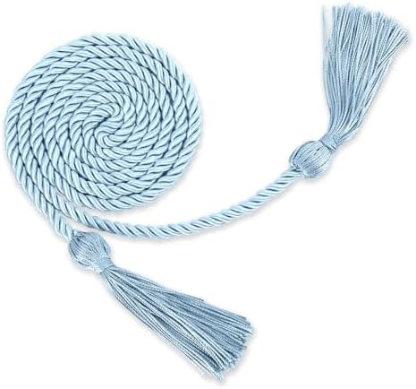 Honor Cords Graduation Cords Light Blue Cords Grad Cords College Graduation Cords Graduation Ropes Cords Graduation Accessories 67" Long Braided Cords for 2026 Graduation Decorations Bachelor Gown by FFNMU