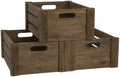 3 Pack Wooden Crates for Display Rustic Handmade Wood Crate for Storage by BOYMCOWBOYHOMEDECOR
