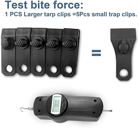 17Pcs Large Heavy Duty Lock Grip Tarp Clips with 100Pcs Zip Cable Ties - Image 2