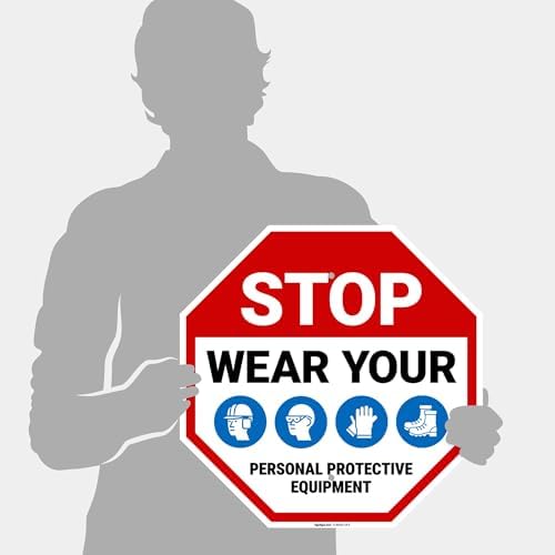 Stop Wear Your Personal Protective Equipment Sign, - Image 4