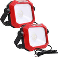 CRAFTSMAN 1100 Lumens 4000K LED Tiltable Portable Work Light with 2-IN-1 Adjustable Metal Rotating Stand and Handle, Impact-Resistant Glass Lens, 5FT Power Cord, ETL, 2 Count(Pack of 1) by CRAFTSMAN