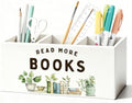 Book Lovers Gifts Pen Holder, Book Reader Gifts Pencil Holder for Desk, Read More Books Wooden Box Sign Decorations for Reading Room Corner Nook Classroom Desk Tabletop by Unknown