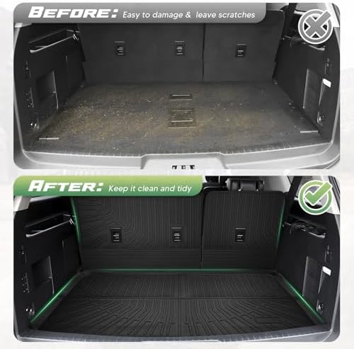 Cartist Floor Mats for Ford Expedition MAX 2018-2024 (8 Seats-2 Row Bench Seat), All Weather Cargo Liner for Expedition Accessories, Heavy Duty Car Mats, Car Accessories (Only Fit MAX) - Image 4
