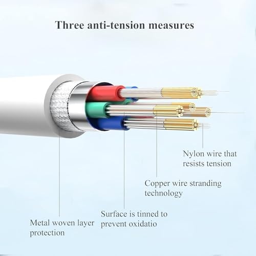 2-Pack 1.5FT Short Car Carplay Cable for iPhone 18 17 15 16 Duo/Air/ Pro Max, USB A to USB C for Carplay for iPhone USB Cord, Car Charger for iPhone 17 Air Charging Cable, iPad Pro, iPad Charger Cord - Image 4