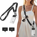 Icycay Phone Lanyard Crossbody Strap Neck Adjustable Teacher Women Black by Icycay