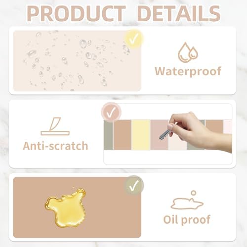 2''x1'' Morandi Direct Thermal Barcode Labels,Self-Adhesive Thermal Printer Stickers for Address Design DIY Logo Business - Image 3