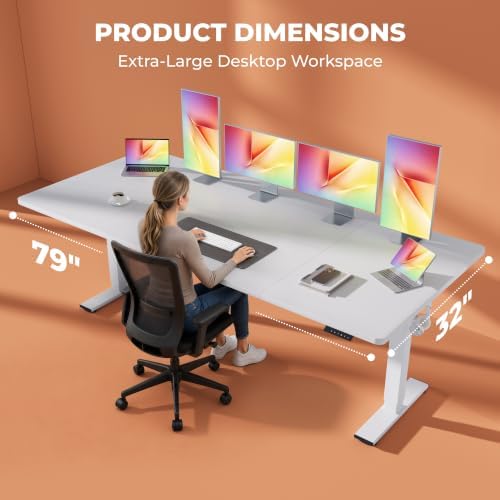 79''x 31'' Standing Desk Electric Adjustable for Home Office - Image 3
