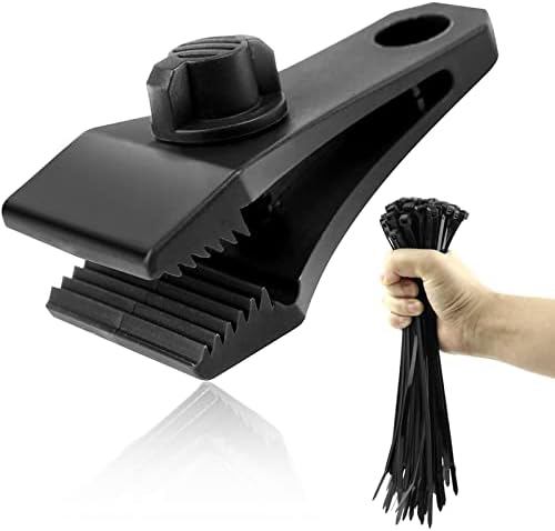 60Pcs Large Heavy Duty Lock Grip Tarp Clips with 200Pcs Zip Cable Ties - Image 2