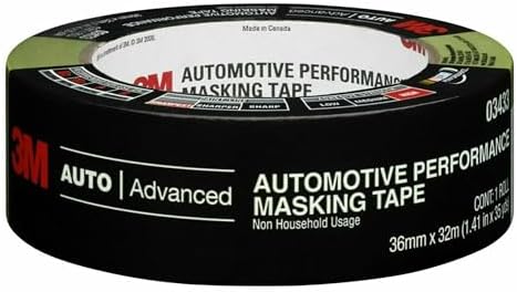3M Automotive Performance Masking Tape, 03435, 48 mm x 32 m, 1 Roll - Image 3