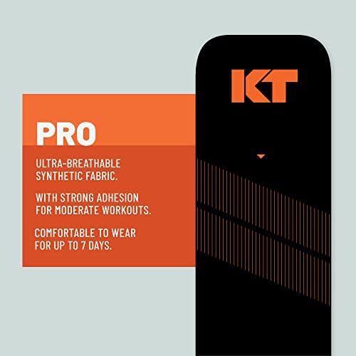 KT Tape, Pro Synthetic Kinesiology Athletic Tape, 20 Count, 10” Precut Strip - Image 4