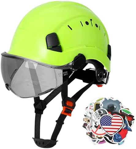 Aolamegs Construction Hard Hat with Visor and Chin Strap for Men,ANSI Z89.1 by Aolamegs