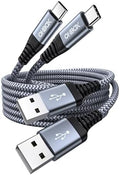Short USB A to USB C Cable 3FT, USB C Fast Charging Cable, Durable Braided by OHBOX