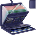 Fireproof Accordion File Organizer, Expanding File Folder with 13 Pockets by Huolewa