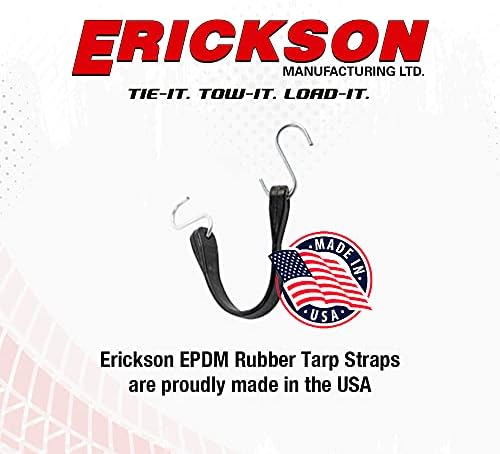 Erickson 06601 10" Long Industrial EPDM Rubber Tarp Strap, (Pack of 4) - Image 6