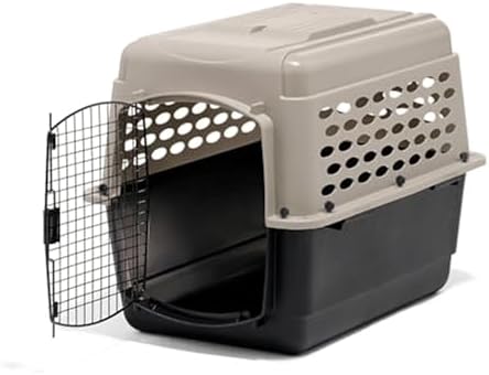 Petmate Vari Dog Kennel, 32in, Taupe and Black by Petmate