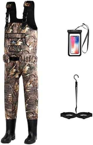 Trudave Chest Waders for Men & Women Waterproof, Fishing Neoprene Waders, Hunting Waders with Boots by Trudave