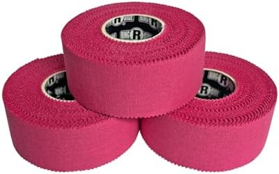 Ringside 1” Athletic Trainers Tape, 3 Rolls, Adhesive Cotton, Hot Pink - Image 2