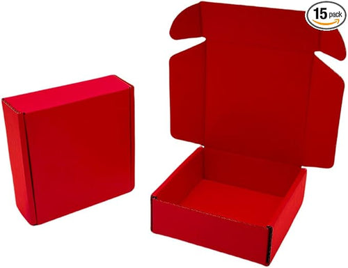 15 Pcs 6 x 6 x 2 inches Corrugated Cardboard Gift Boxes Recyclable Shipping by Unknown