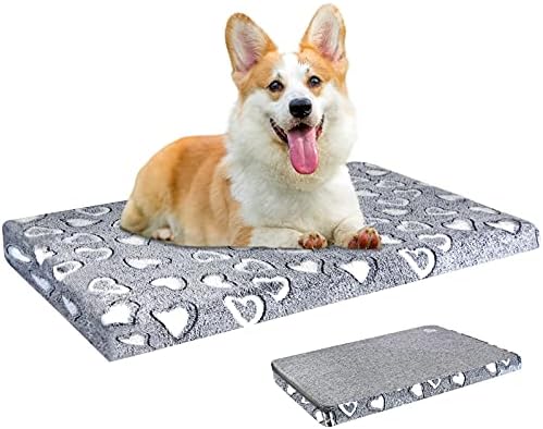 VANKEAN Reversible Cool/Warm Crate Mat Waterproof Washable Firm S-XXL Grey by VANKEAN