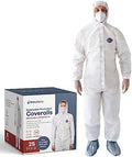 Medical Nation Hazmat Suits Disposable | 25 Pack, Small | Protective Coveralls with Hood and Boots | Heavy Duty Full Body Painters Suit for Men & Women - Breathable & Water Resistant by MEDICALNATION