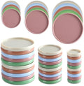45pcs 2" 1-3/8" 1" Boho Discbound Discs Colorful Plastic Binder Rings by Wiooffen