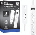 GE Surge Protector Power Strip with USB Ports, Combo Pack by Unknown