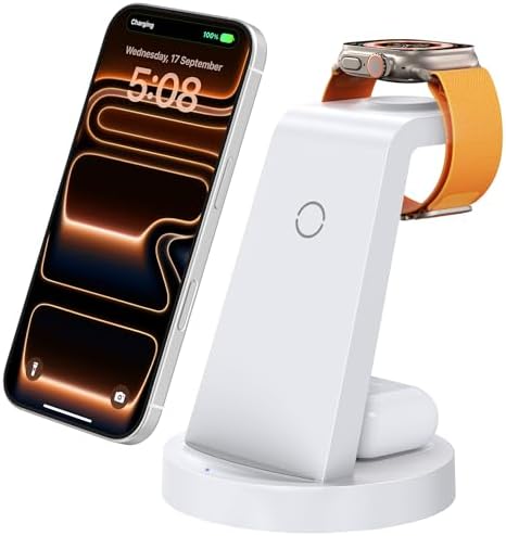 Anlmz 3 in 1 Charging Station - Wireless Charger for Apple Multiple Devices by WirelessCharger