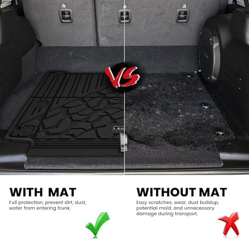 LASFIT Cargo Mat for Jeep Wrangler 4XE 2021-2025 4 Doors with Subwoofer - Image 5