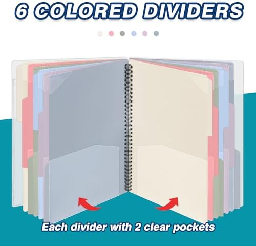H4D 24 Pocket Poly Project Organizer, Multi Pocket Folder, Pastel Colors - Image 4