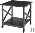 Fannova 2 Tier Large Printer Stand 23.6"x23.6"x22.6" with Storage Shelf by Fannova