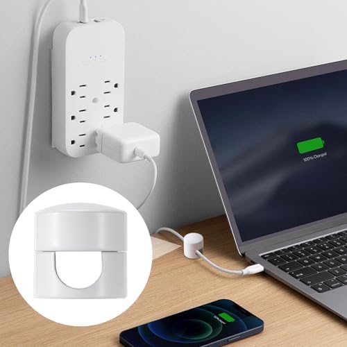 SmallCat 3 Sets Charger Holders for Cords, Adjustable Cable Anchor Holders, Adhesive Metal Cord Clips, Cable Management Wire Organizers for Desk, Office, Nightstand - Matte Black, White, Rose Gold - Image 7