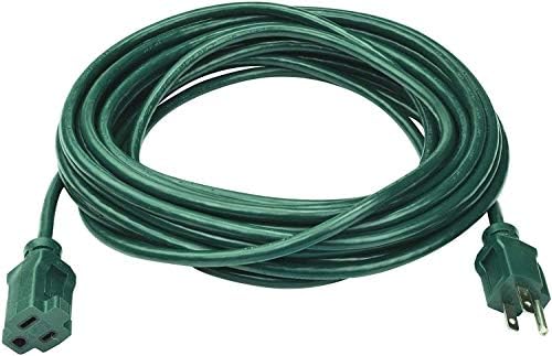 Clear Power 16 Gauge 3Prong Cords (16/3-3 Prong Grounded Plug, Green, 25 ft) by ClearPower