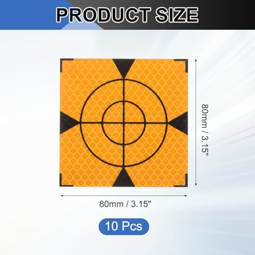 PATIKIL Survey Reflector Target Self-Adhesive Reflective Sheet Surveying Target Mark Tape, Suit for Ship Inspection - Image 2