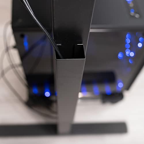 VIVO Black 14 inch Cable Management Channel for Desk Leg, DESK-AC01-1MB - Image 6