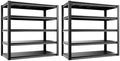 5-Tier Heavy Duty Garage Shelving, 5,000 lbs Capacity Adjustable Metal Storage Shelving Unit for Garage, Basement, Warehouse & Workshop, 55" W x 24" D x 84" H by LIJIUHOME