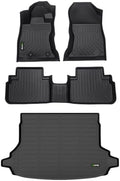Automotive Floor Mats & Cargo Liner for Forester 2019-2024 All Weather Protection Full Set- Black (for Models Equipped Without Subwoofer) by HAFIDI
